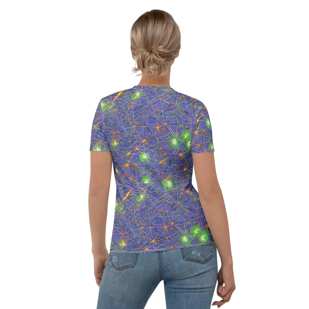 Violet Voltage on Women's Crew Neck T-Shirt — Back