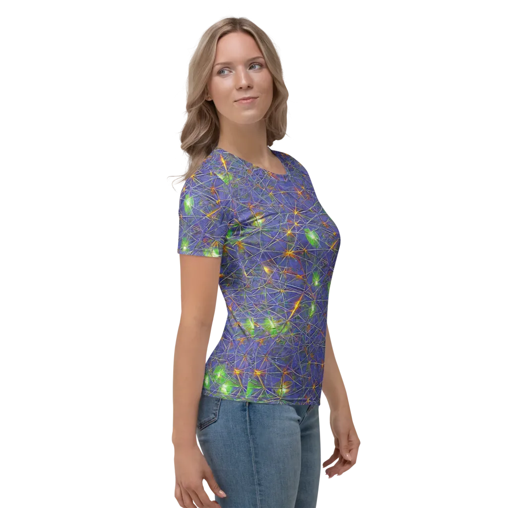 Violet Voltage on Women's Crew Neck T-Shirt — Right
