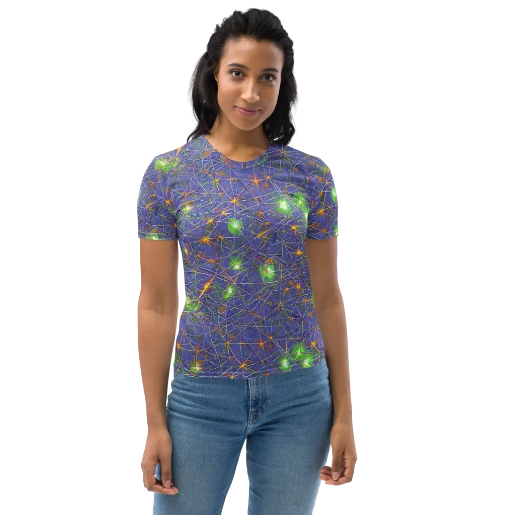 Violet Voltage on Women's Crew Neck T-Shirt — Front