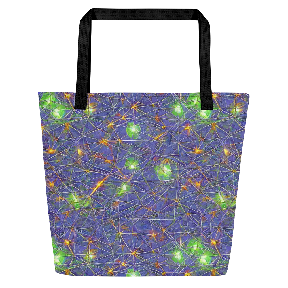 Violet Voltage on Large Tote Bag W/ Pocket — Front