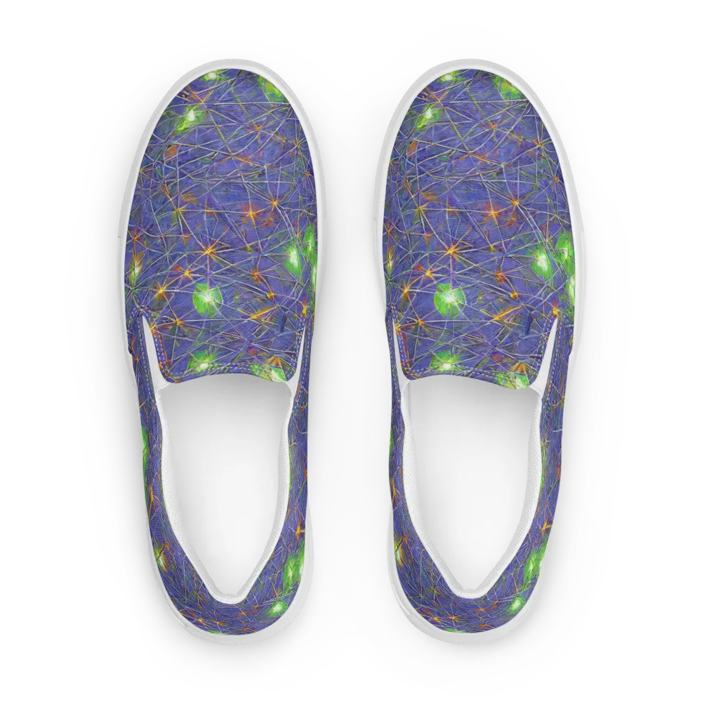 Violet Voltage on Women's Slip-On Canvas Shoes — Front