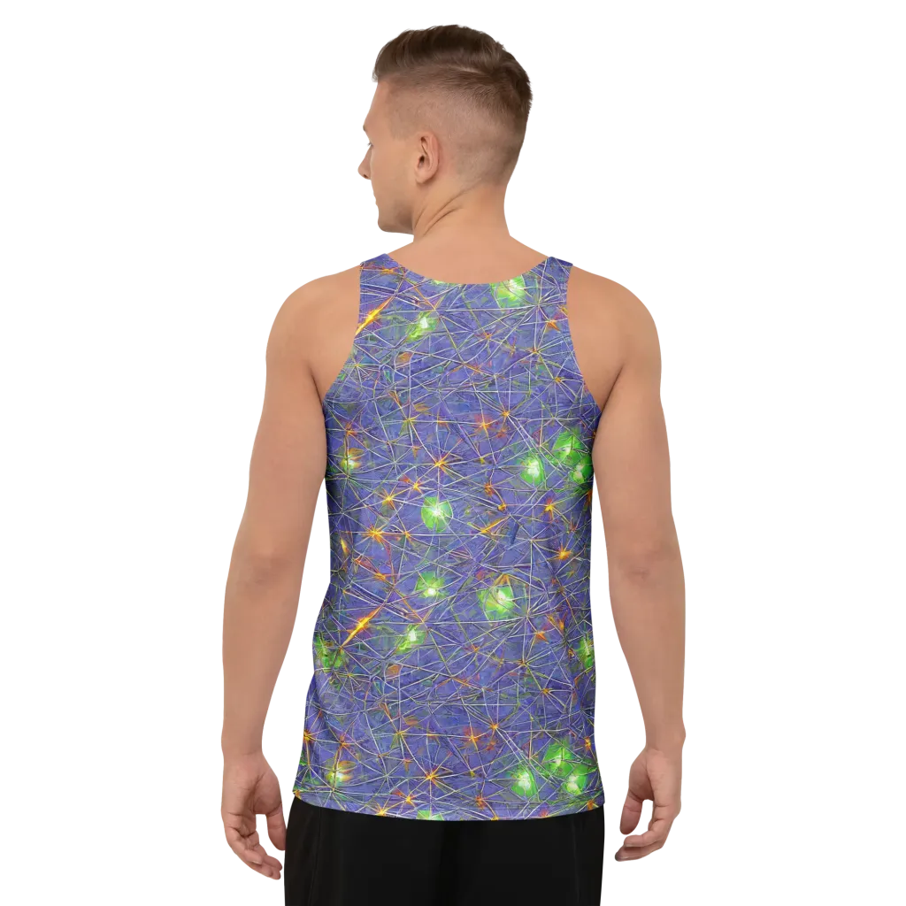 Violet Voltage on Men's Tank Top — Back