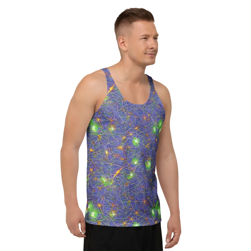 Violet Voltage on Men's Tank Top — Right Front