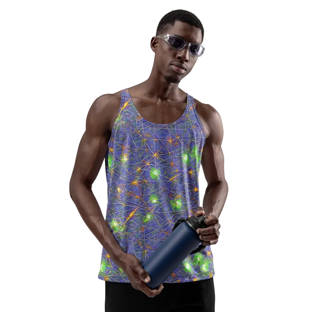 Violet Voltage on Men's Tank Top — Front