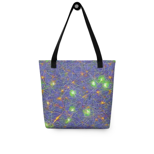 Violet Voltage on a Tote Bag