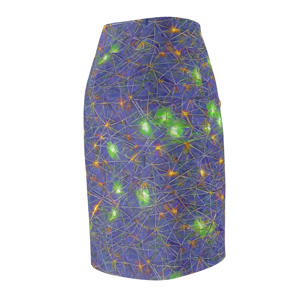 Violet Voltage on Pencil Skirt — Back Side