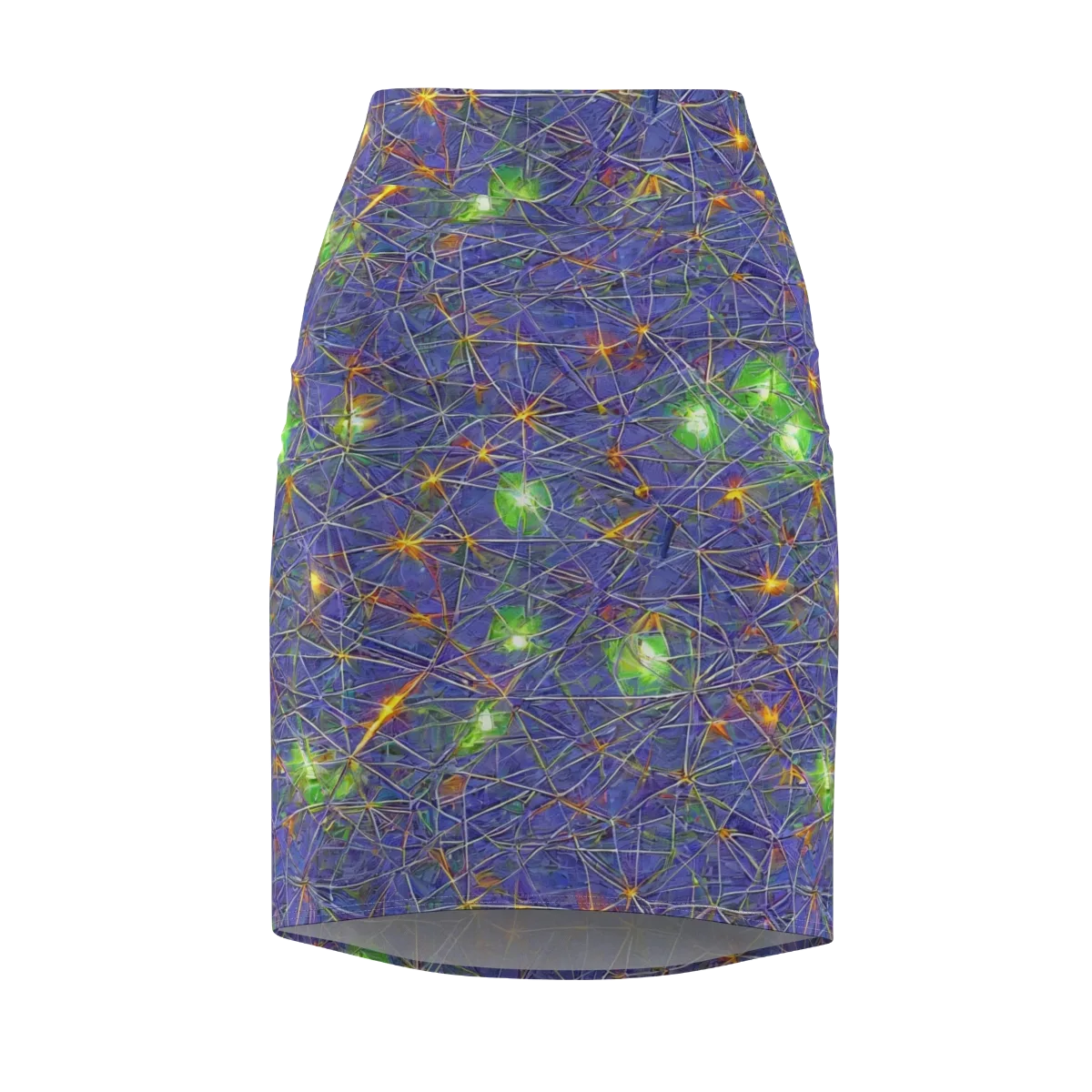 Violet Voltage on Pencil Skirt — Front