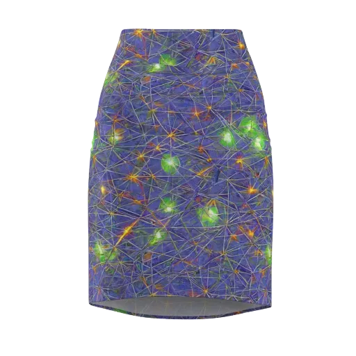 Violet Voltage on a Pencil Skirt