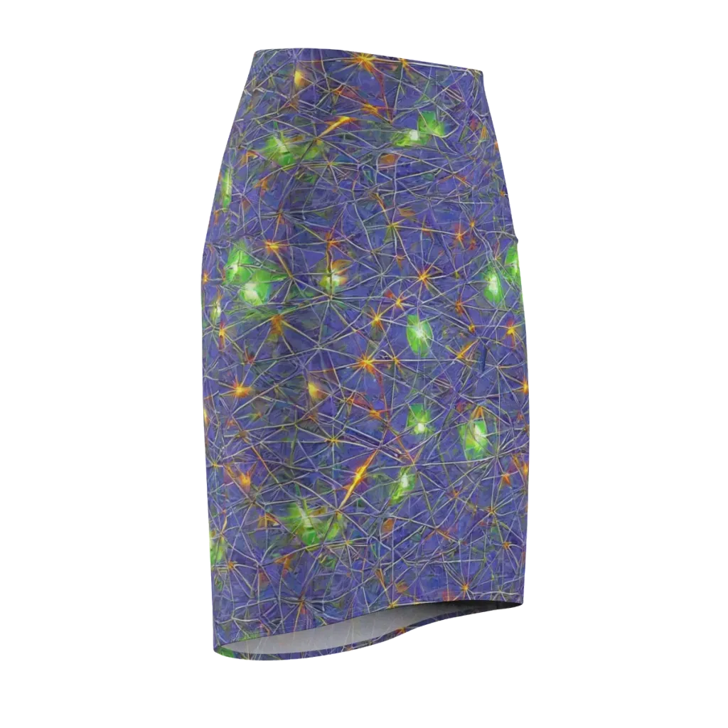 Violet Voltage on Pencil Skirt — Front Side