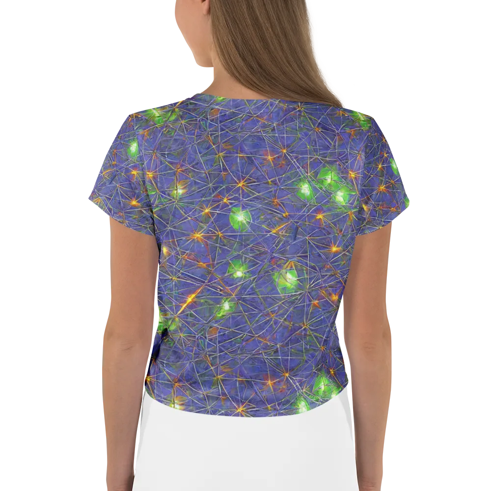 Violet Voltage on Crop Tee — Back