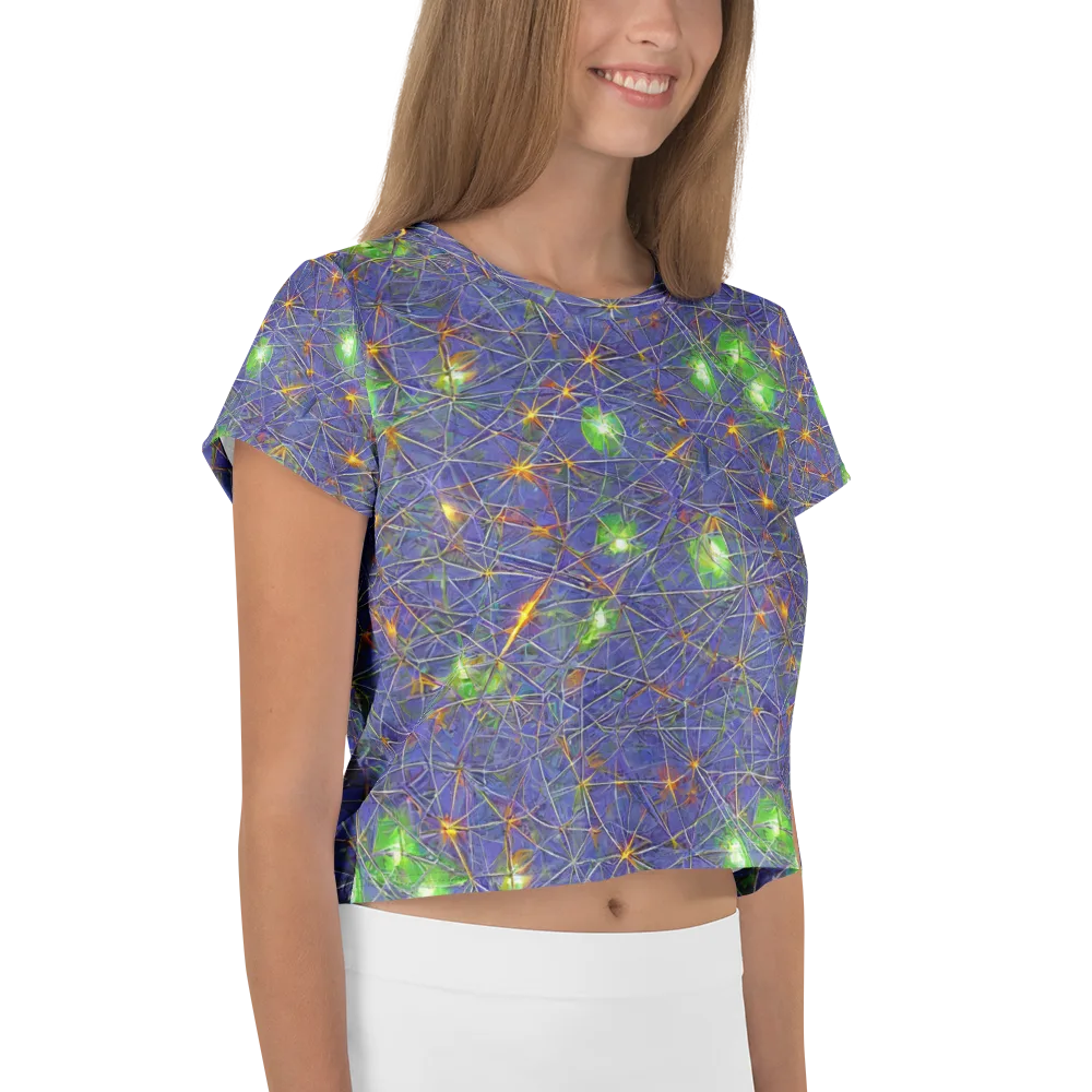 Violet Voltage on Crop Tee — Right
