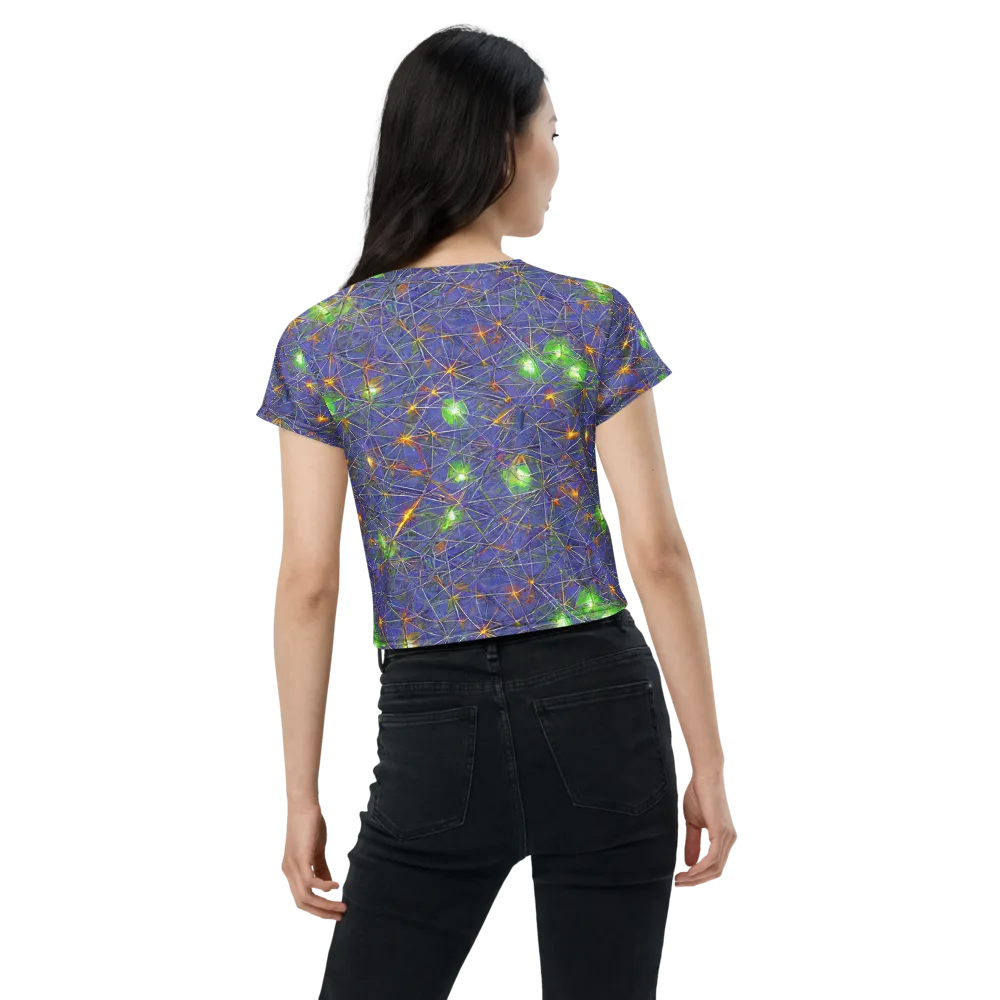 Violet Voltage on Crop Tee — Back