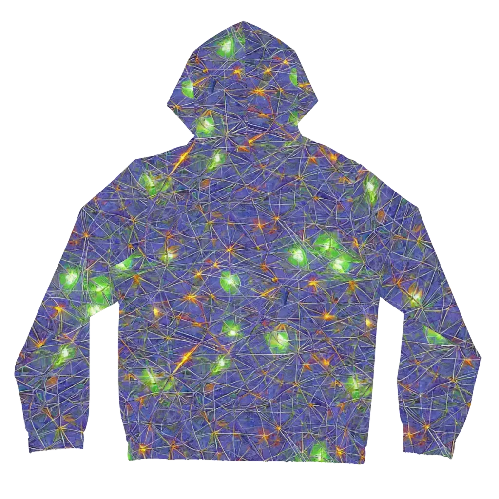 Violet Voltage on Women's Full-Zip Hoodie — Back