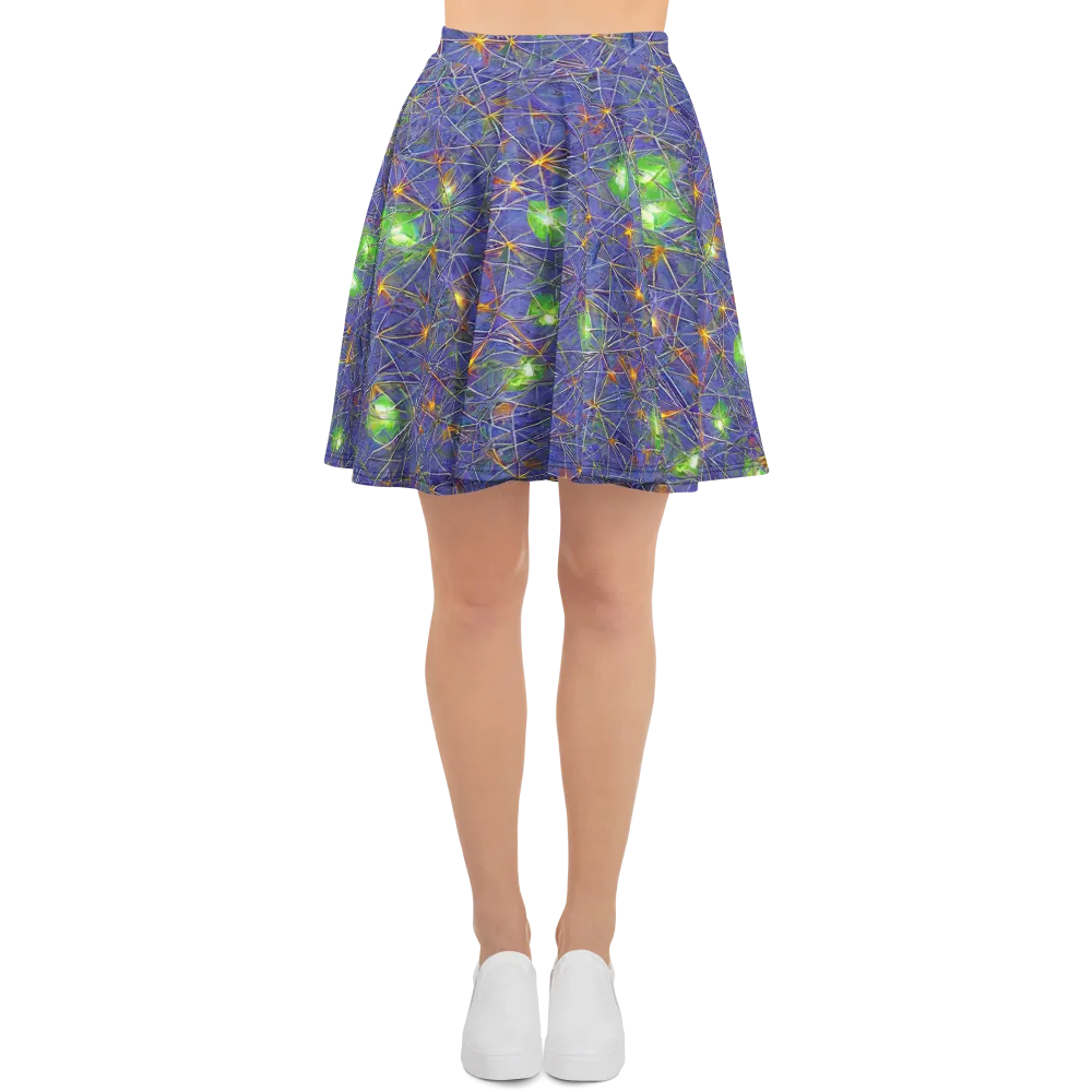 Violet Voltage on Skater Skirt — Front