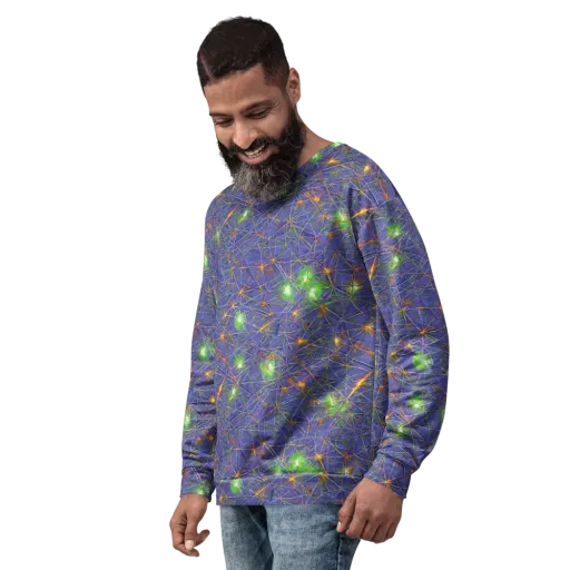 Violet Voltage on a Sweatshirt