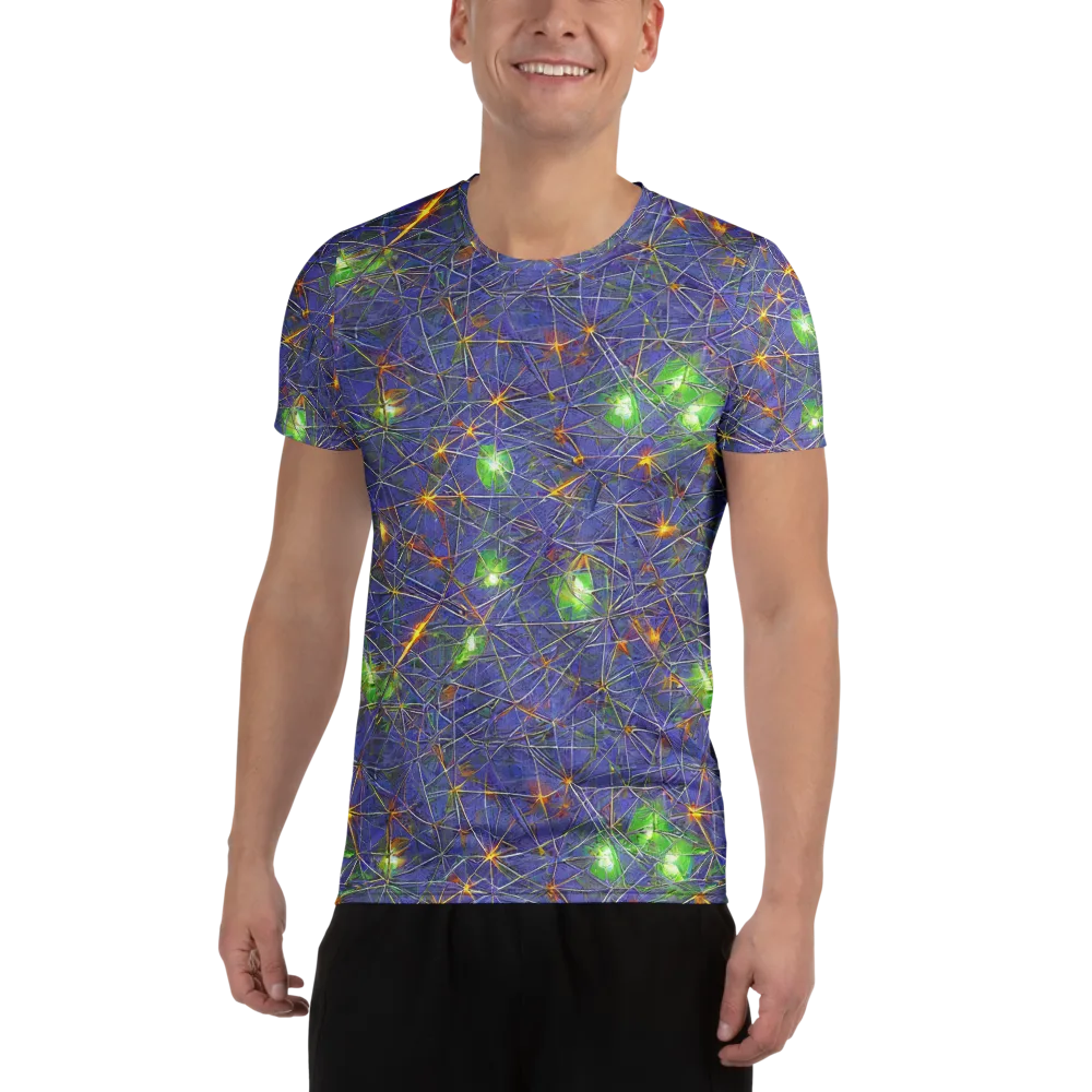 Violet Voltage on Men's Athletic T-Shirt — Front