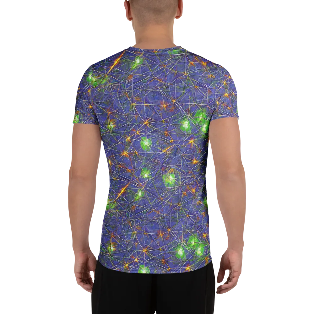 Violet Voltage on Men's Athletic T-Shirt — Back