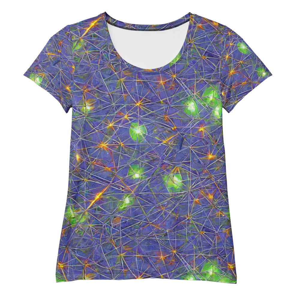 Violet Voltage on Women's Athletic T-Shirt — Front