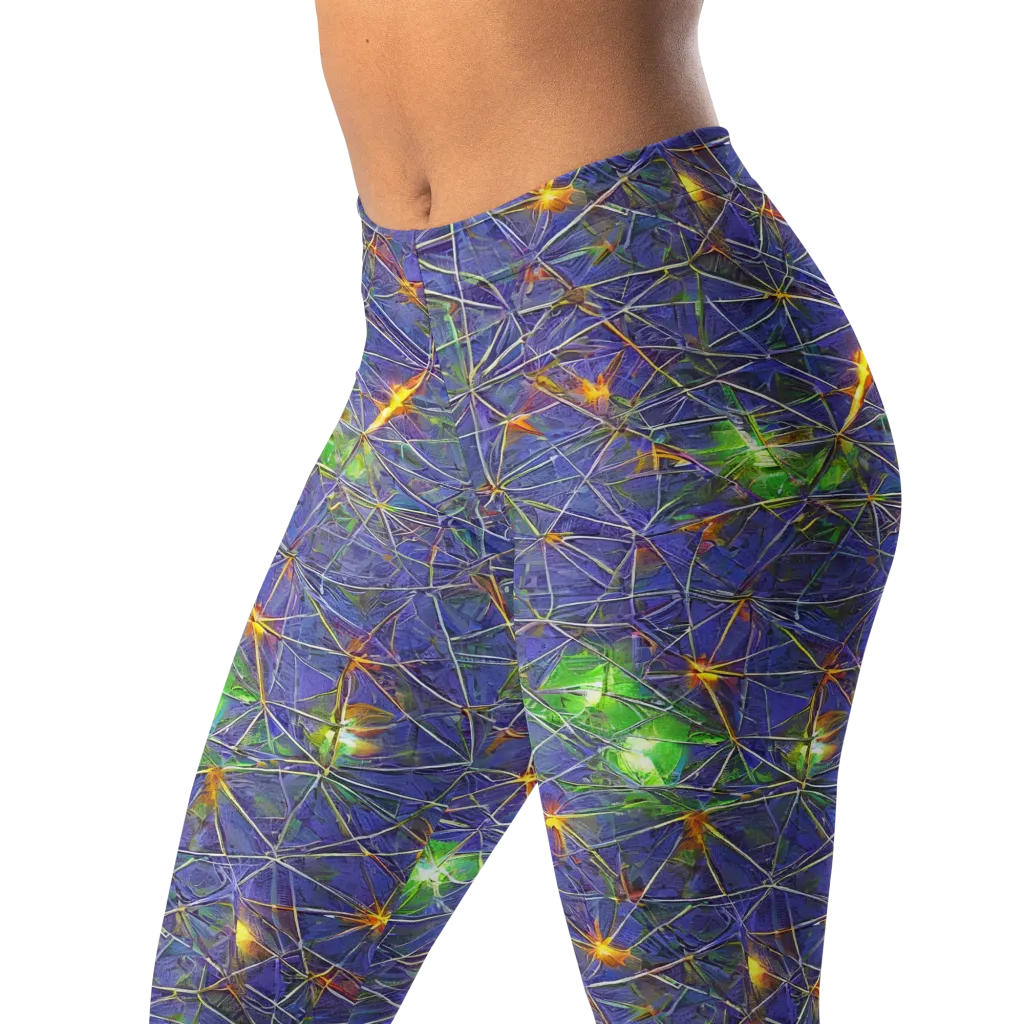 Violet Voltage on Leggings — Left Front