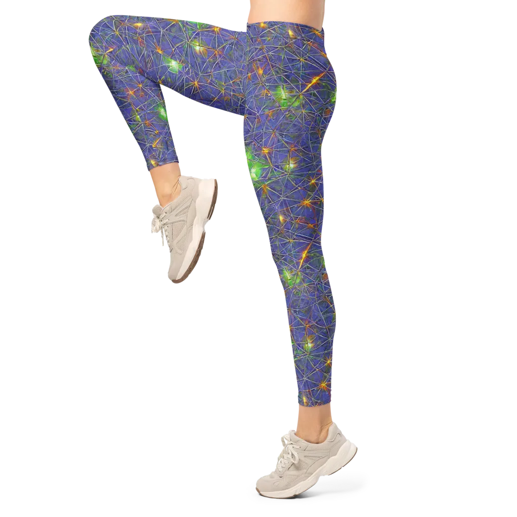 Violet Voltage on Leggings — Left