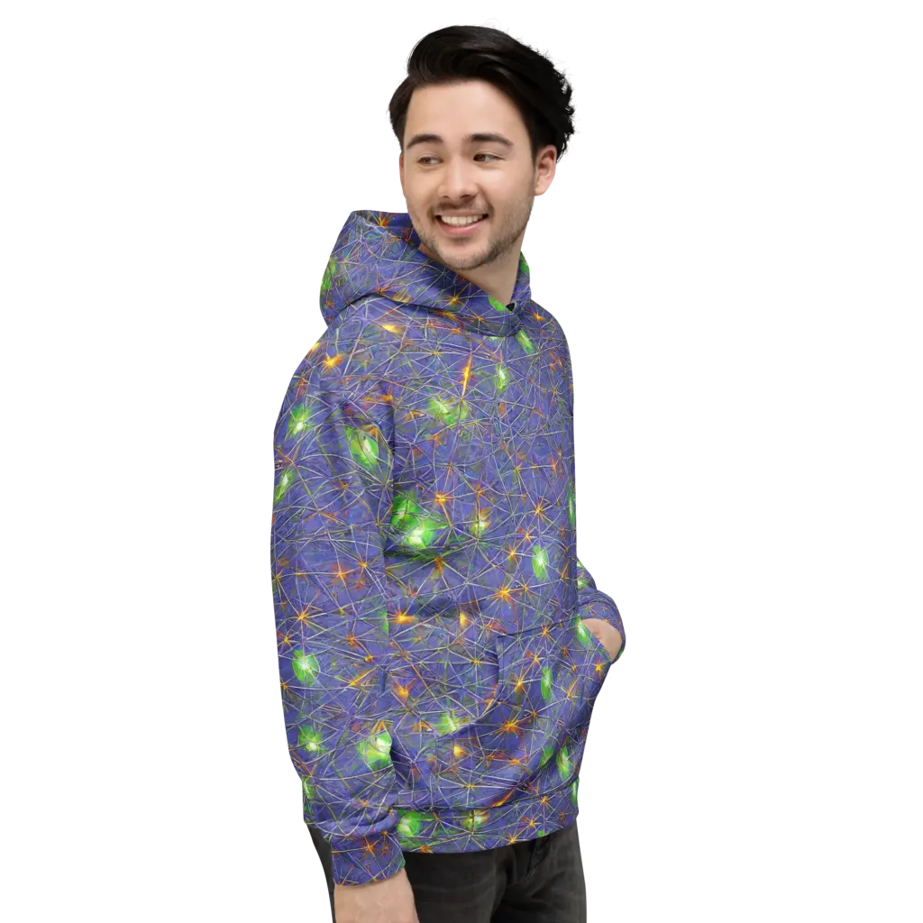 Violet Voltage on Hoodie — Right