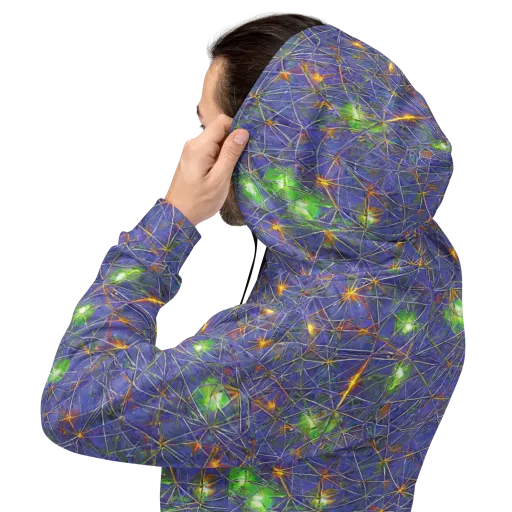 Violet Voltage on a Hoodie