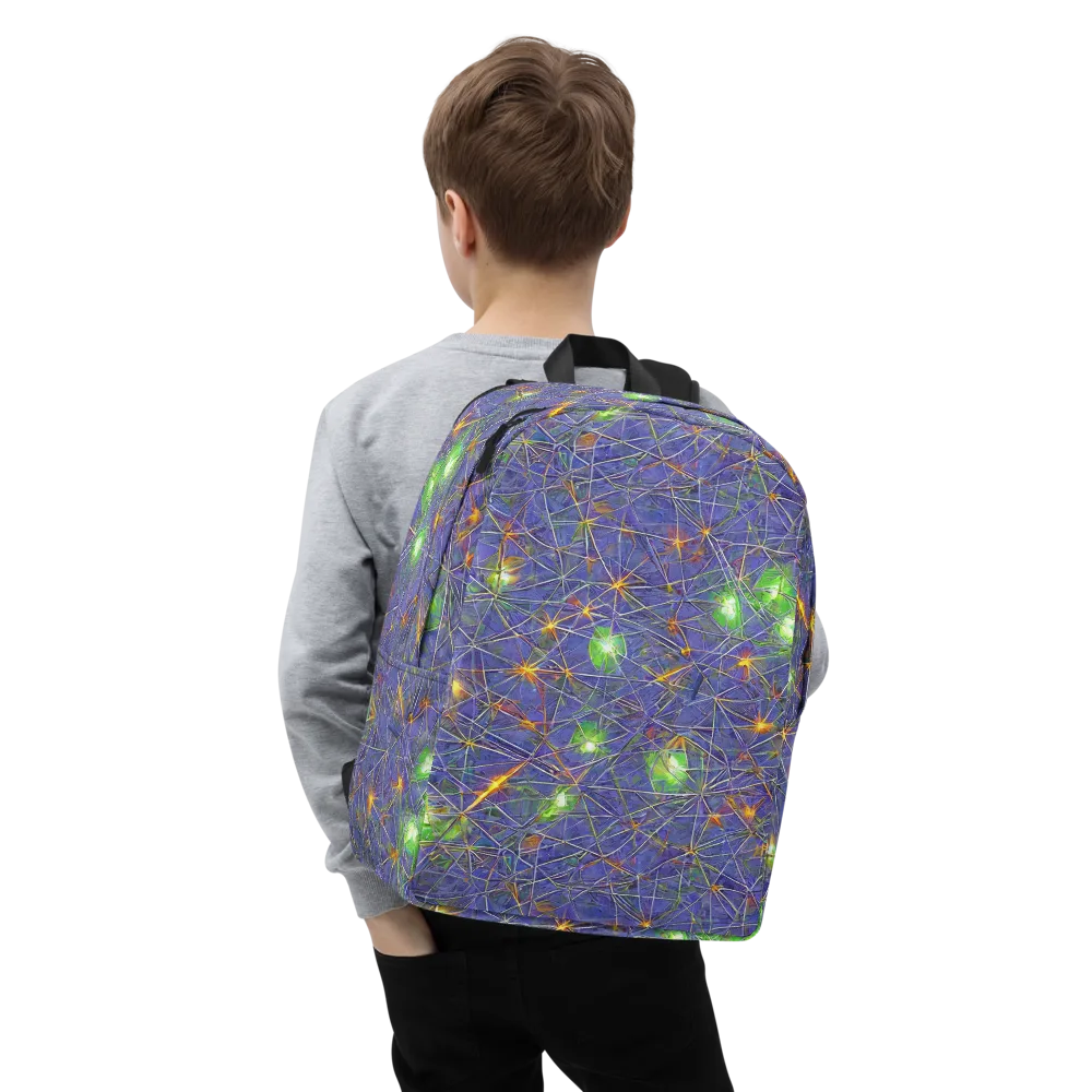 Violet Voltage on Minimalist Backpack — Zoomed-in