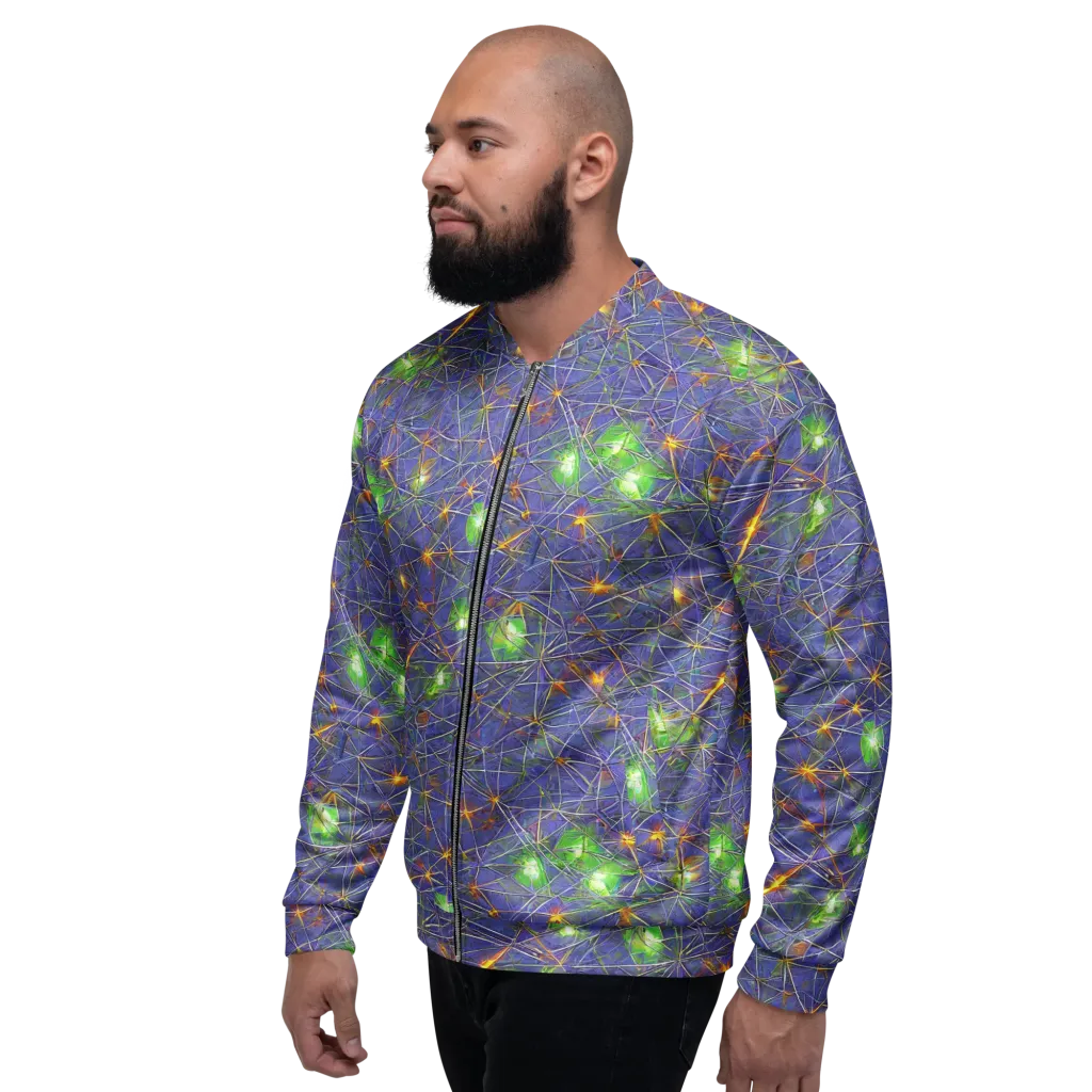 Violet Voltage on Bomber Jacket — Left