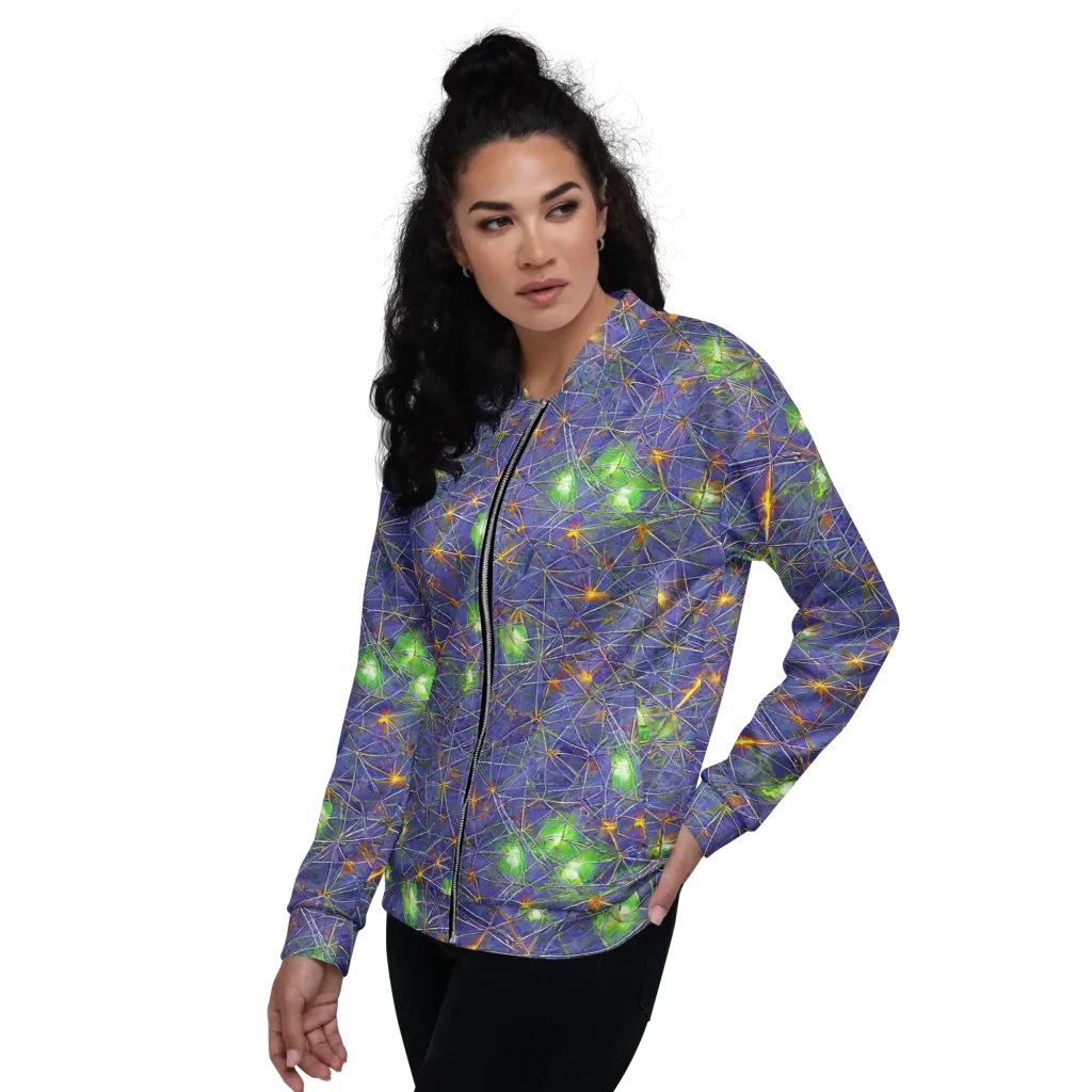 Violet Voltage on Bomber Jacket — Left