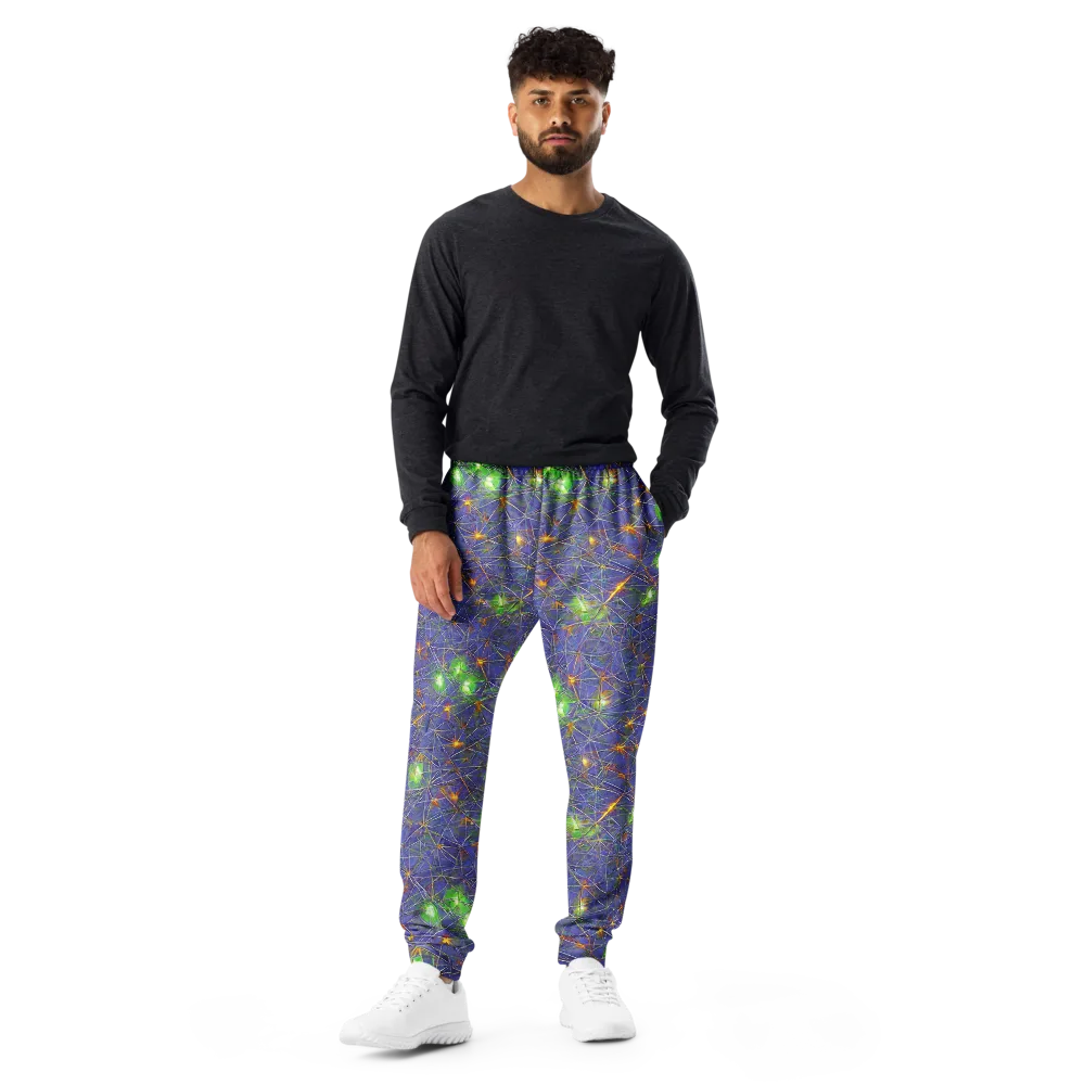 Violet Voltage on Men's Joggers — Front