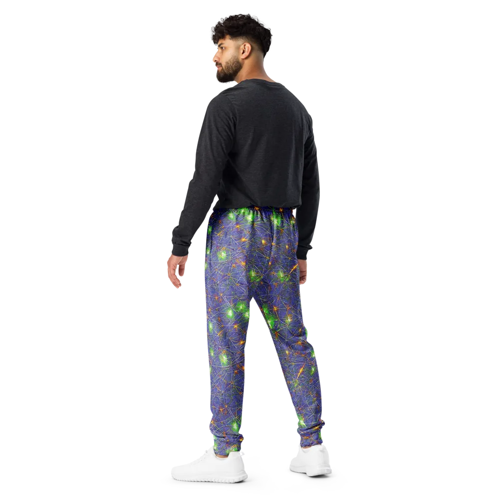 Violet Voltage on Men's Joggers — Back