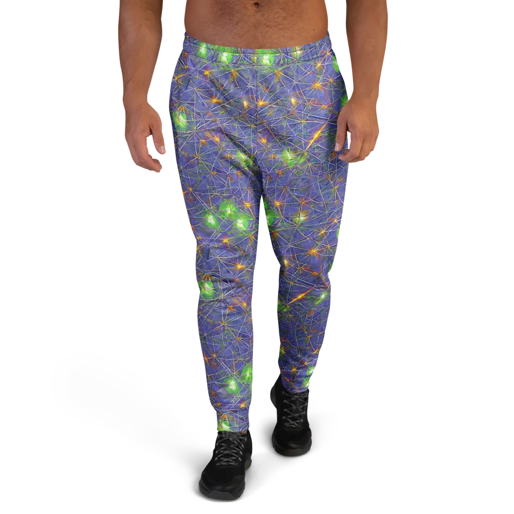 Violet Voltage on Men's Joggers — Front