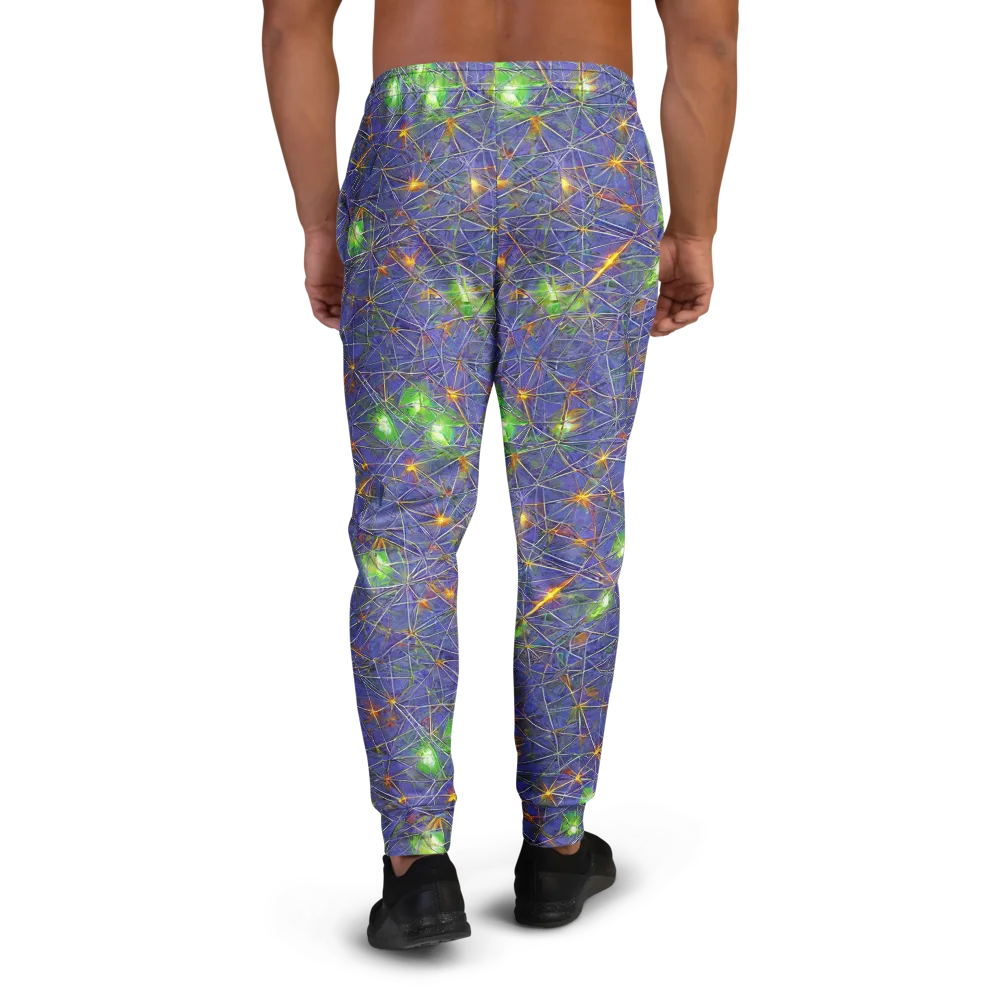 Violet Voltage on Men's Joggers — Back
