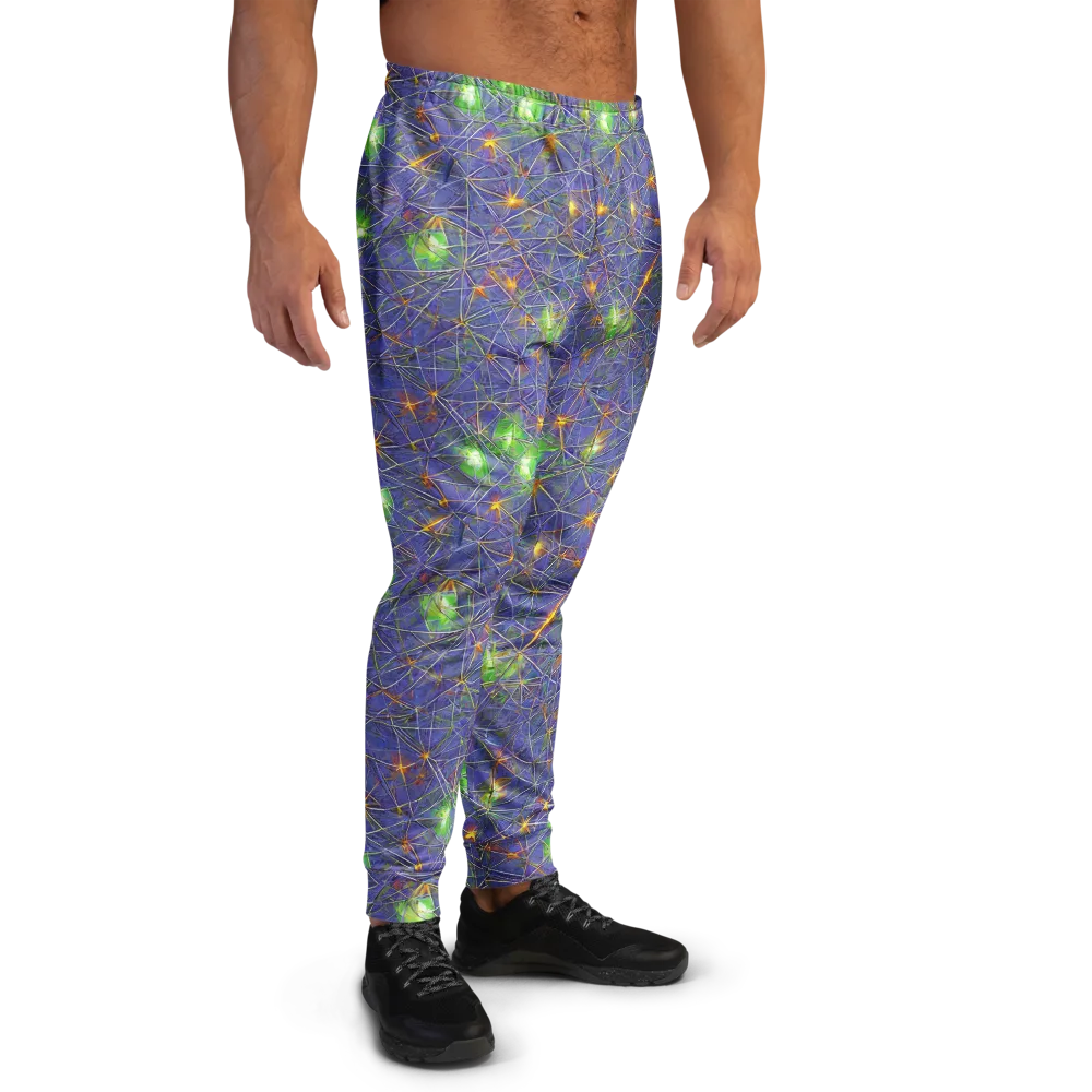 Violet Voltage on Men's Joggers — Right