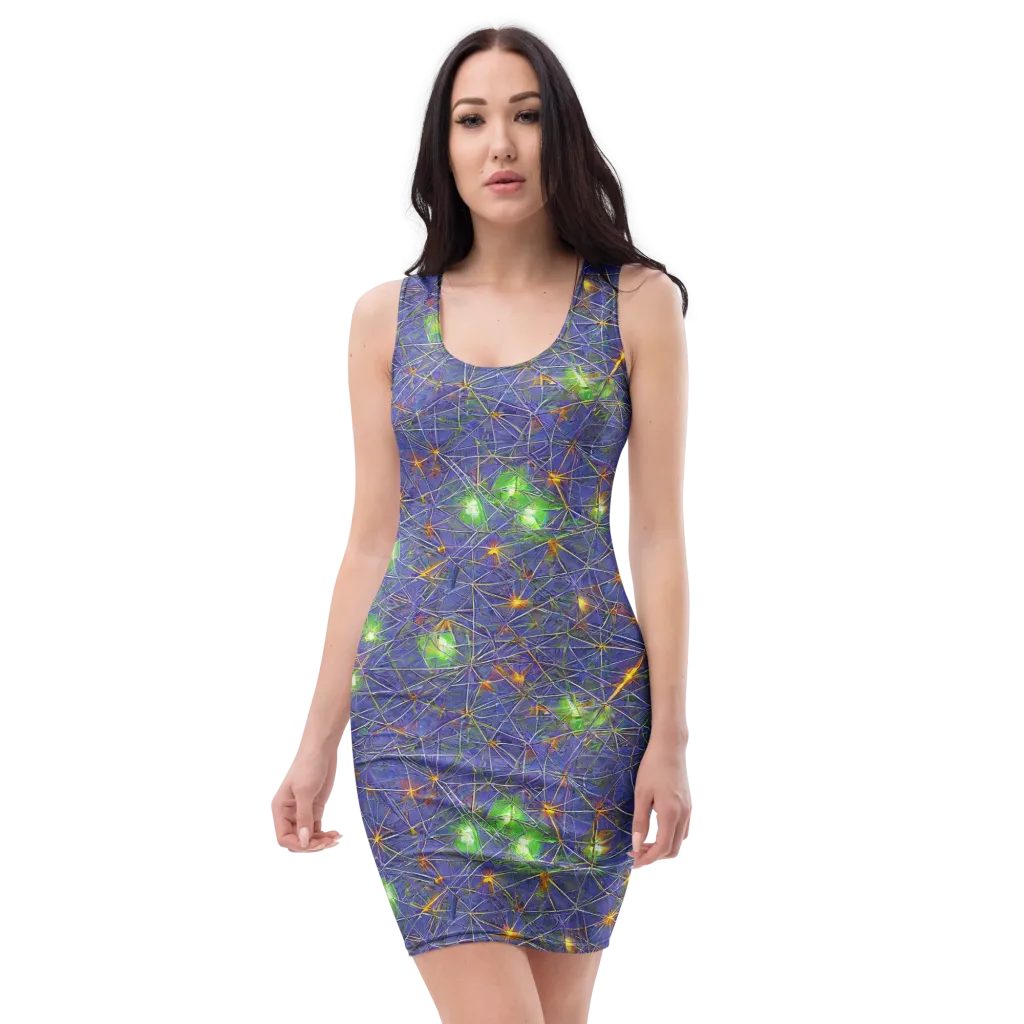 Violet Voltage on Bodycon Dress — Front