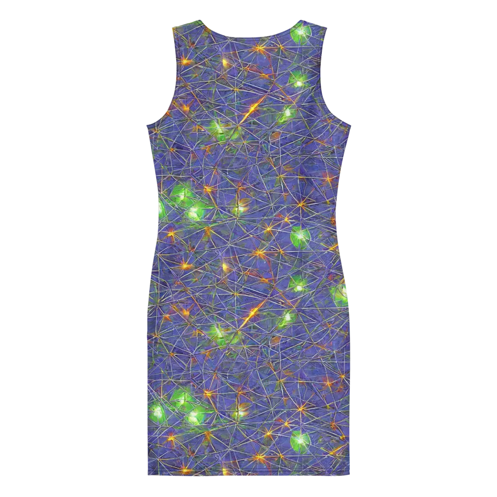Violet Voltage on Bodycon Dress — Back