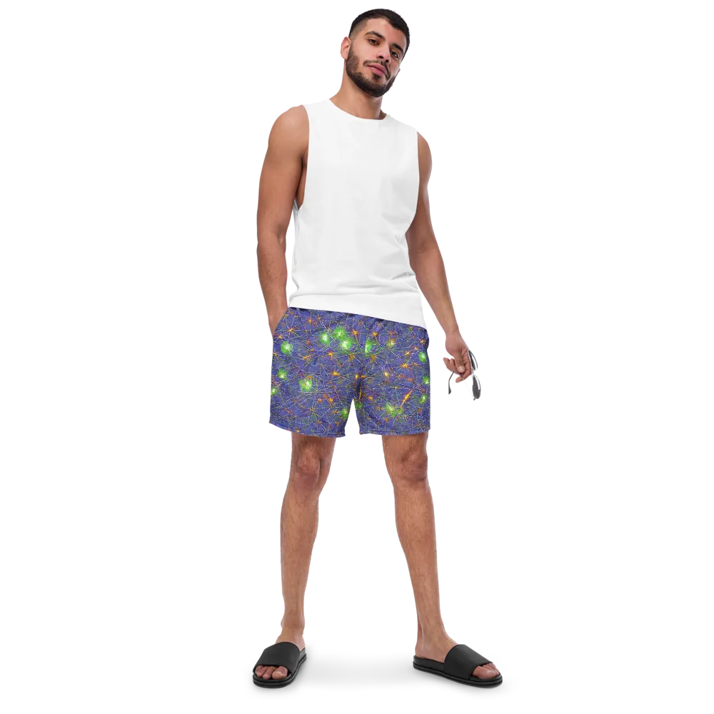 Violet Voltage on Swim Trunks — Front