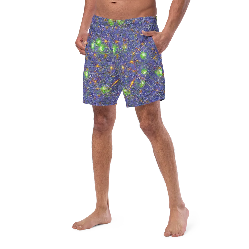 Violet Voltage on Swim Trunks — Left Front