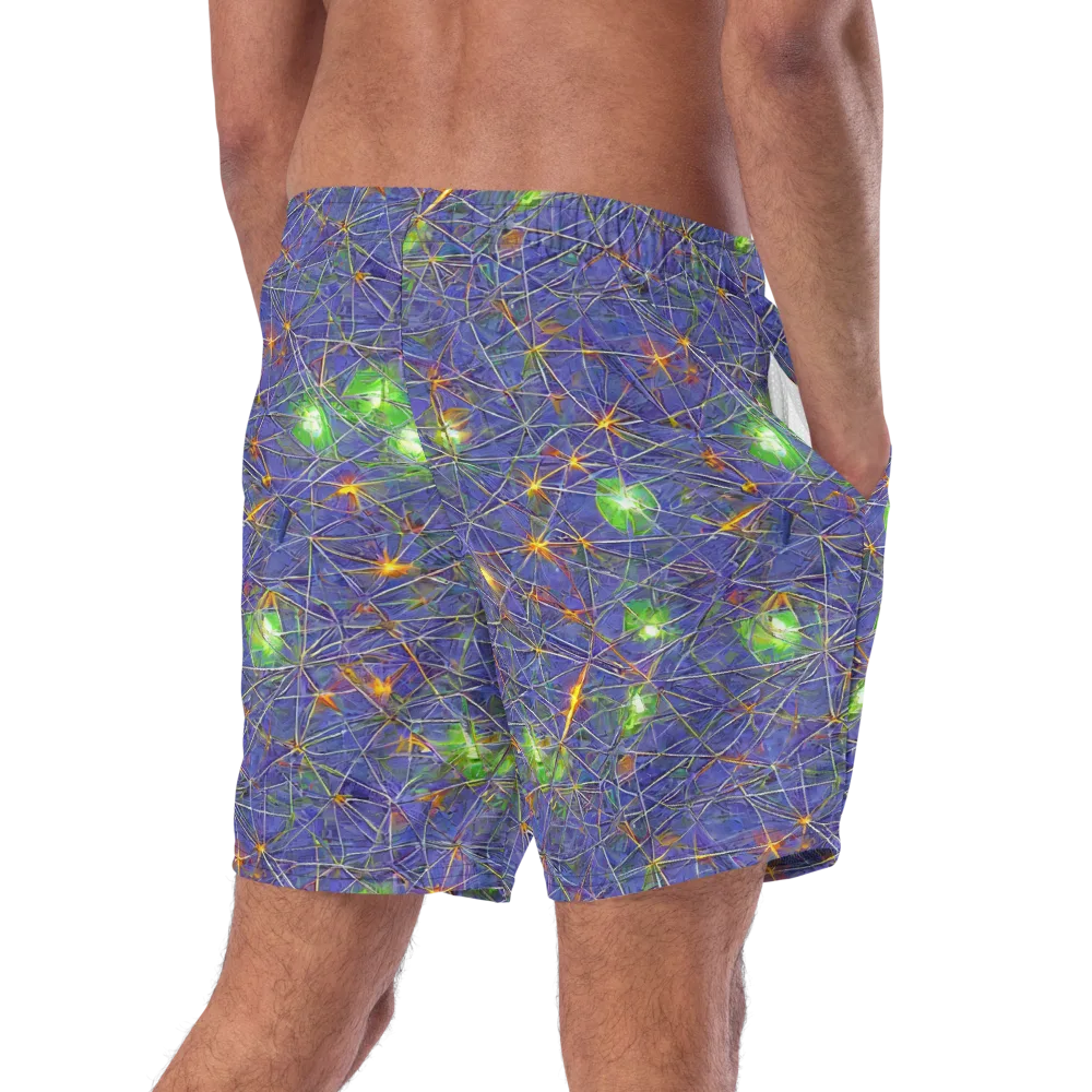 Violet Voltage on Swim Trunks — Right Back