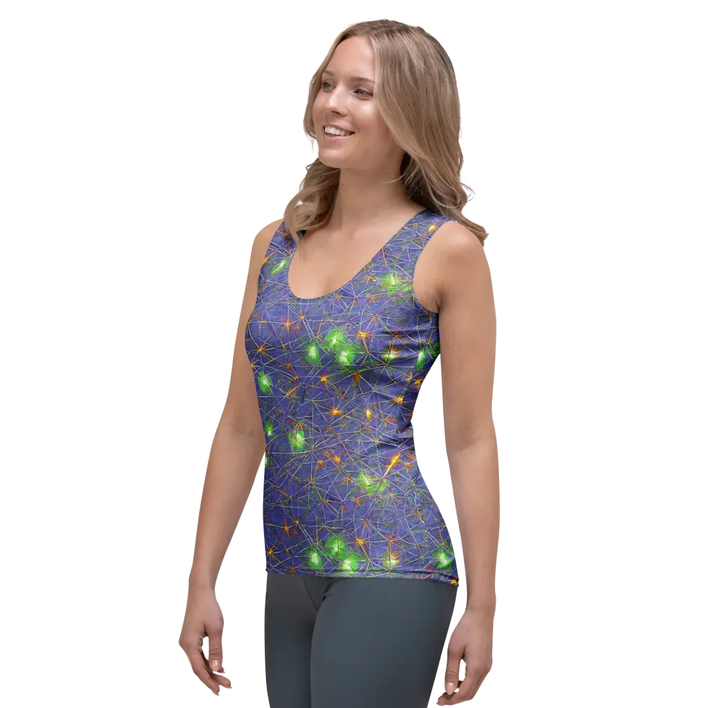 Violet Voltage on Women's Tank Top — Left Front