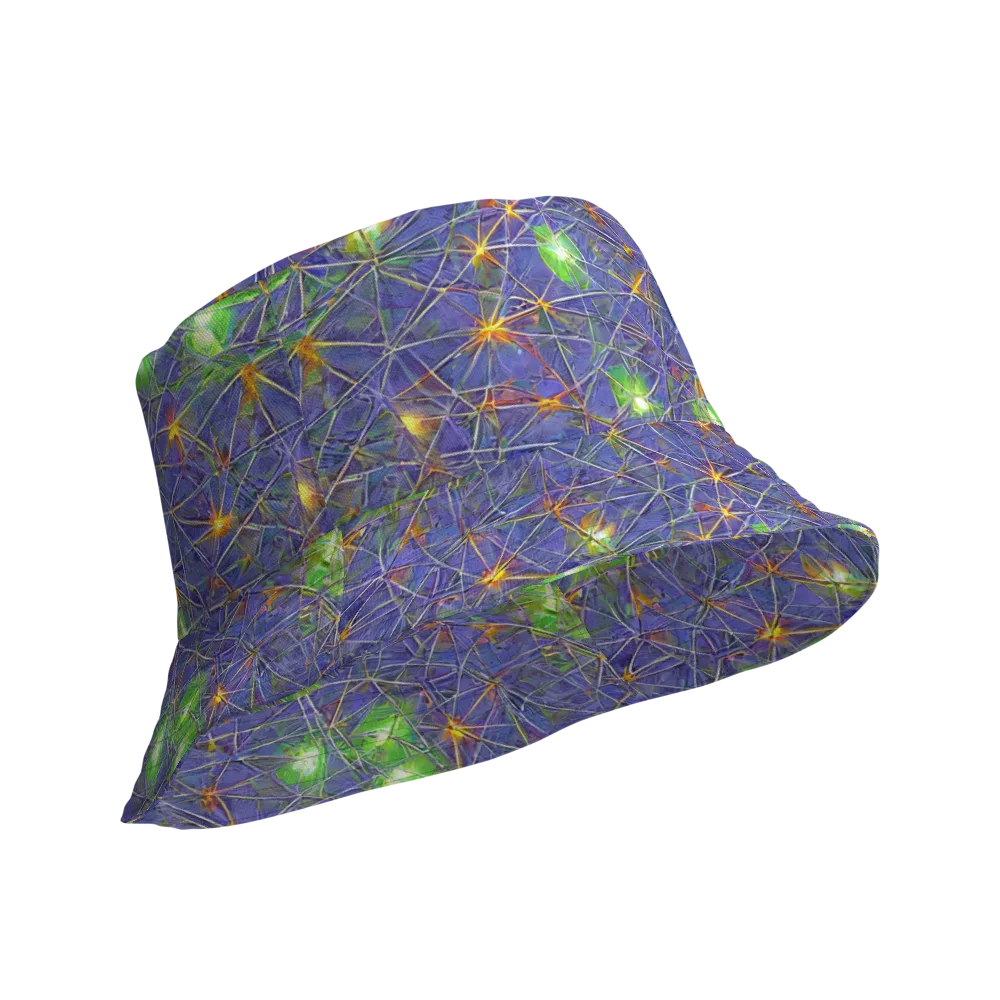 Violet Voltage on Reversible Bucket Hat — Product details Outside