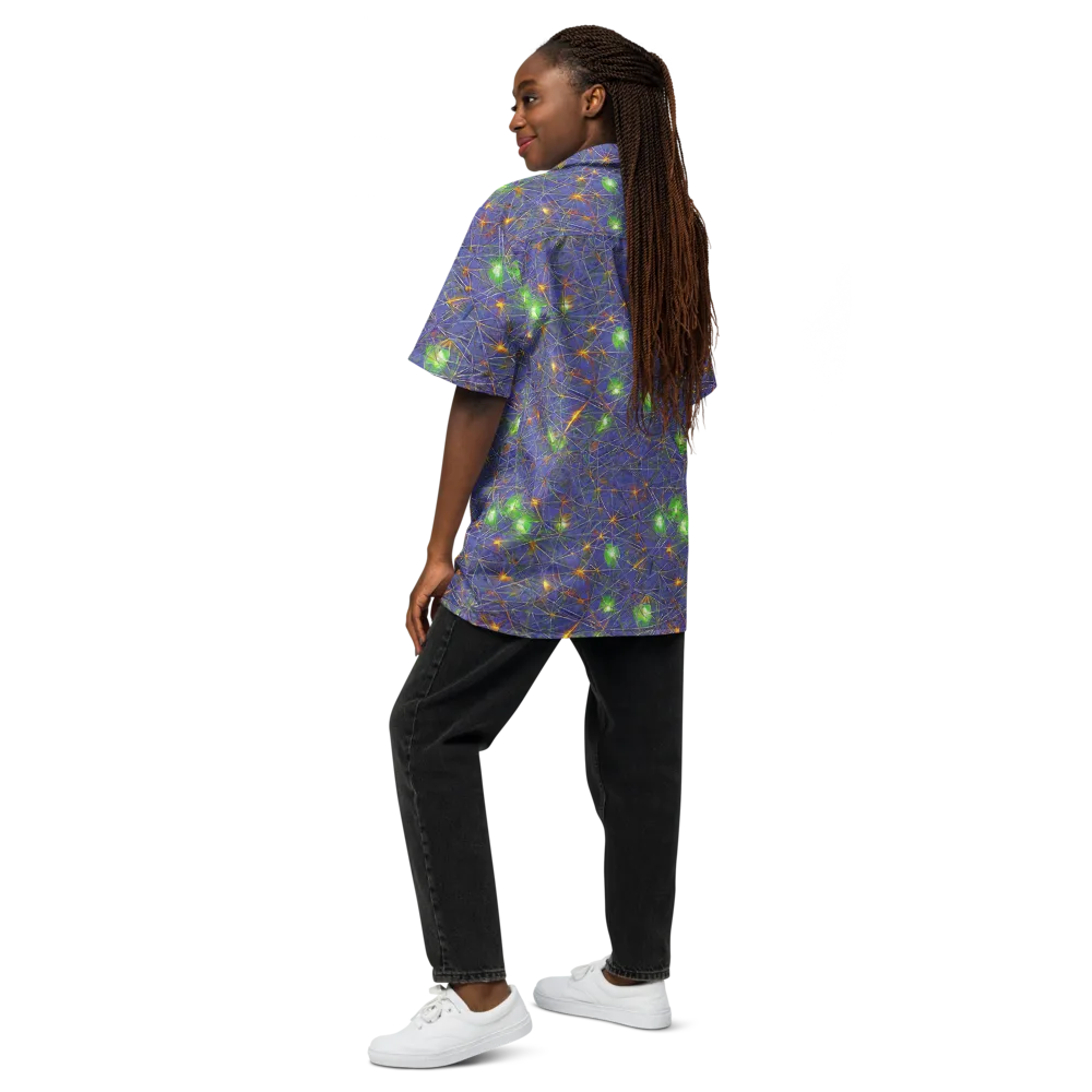 Violet Voltage on Button Shirt — Back