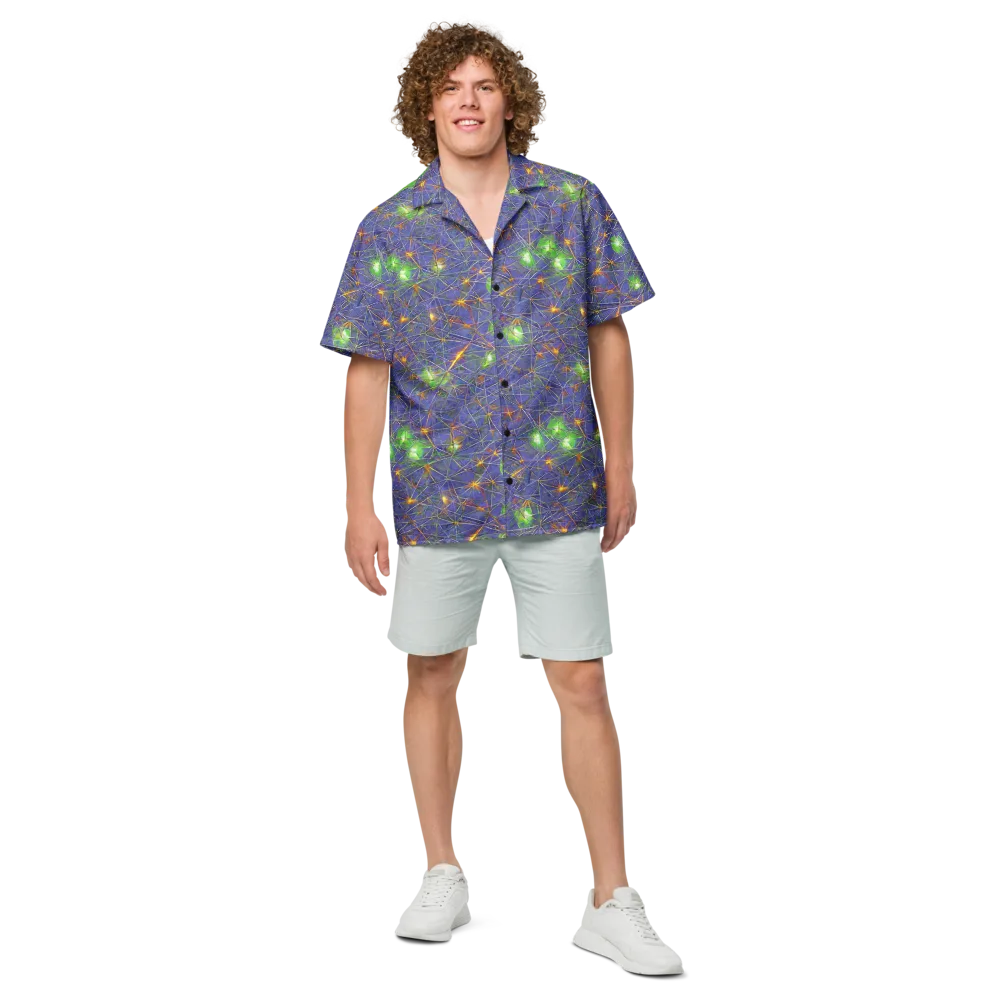 Violet Voltage on Button Shirt — Front