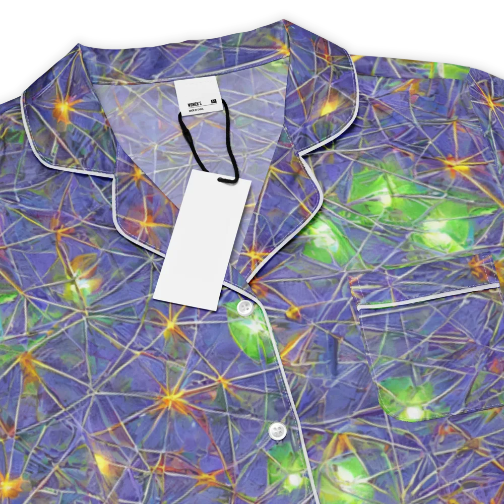 Violet Voltage on Women's Short Sleeve Pajama Top — Product details