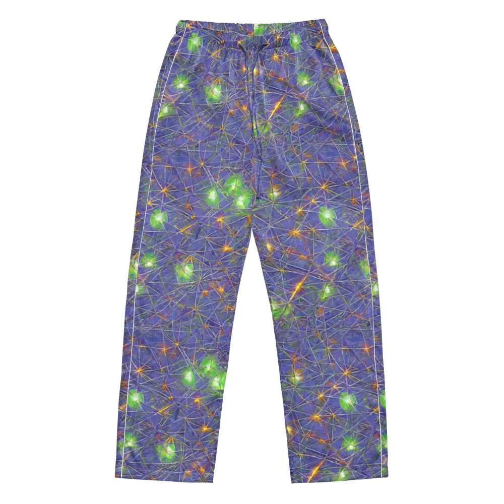 Violet Voltage on Women's Pajama Pants — Front