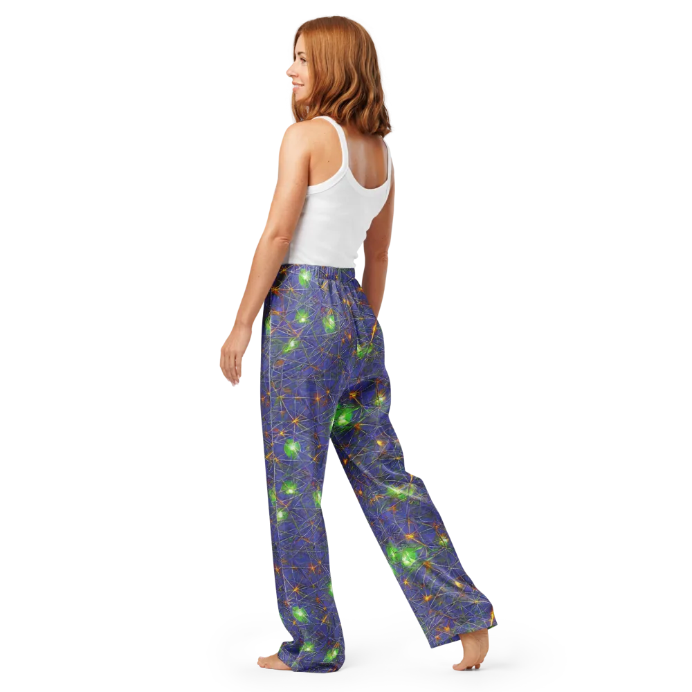 Violet Voltage on Women's Pajama Pants — Back