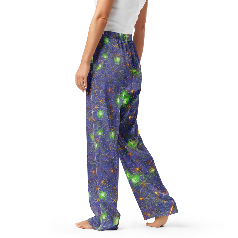 Violet Voltage on Women's Pajama Pants — Left