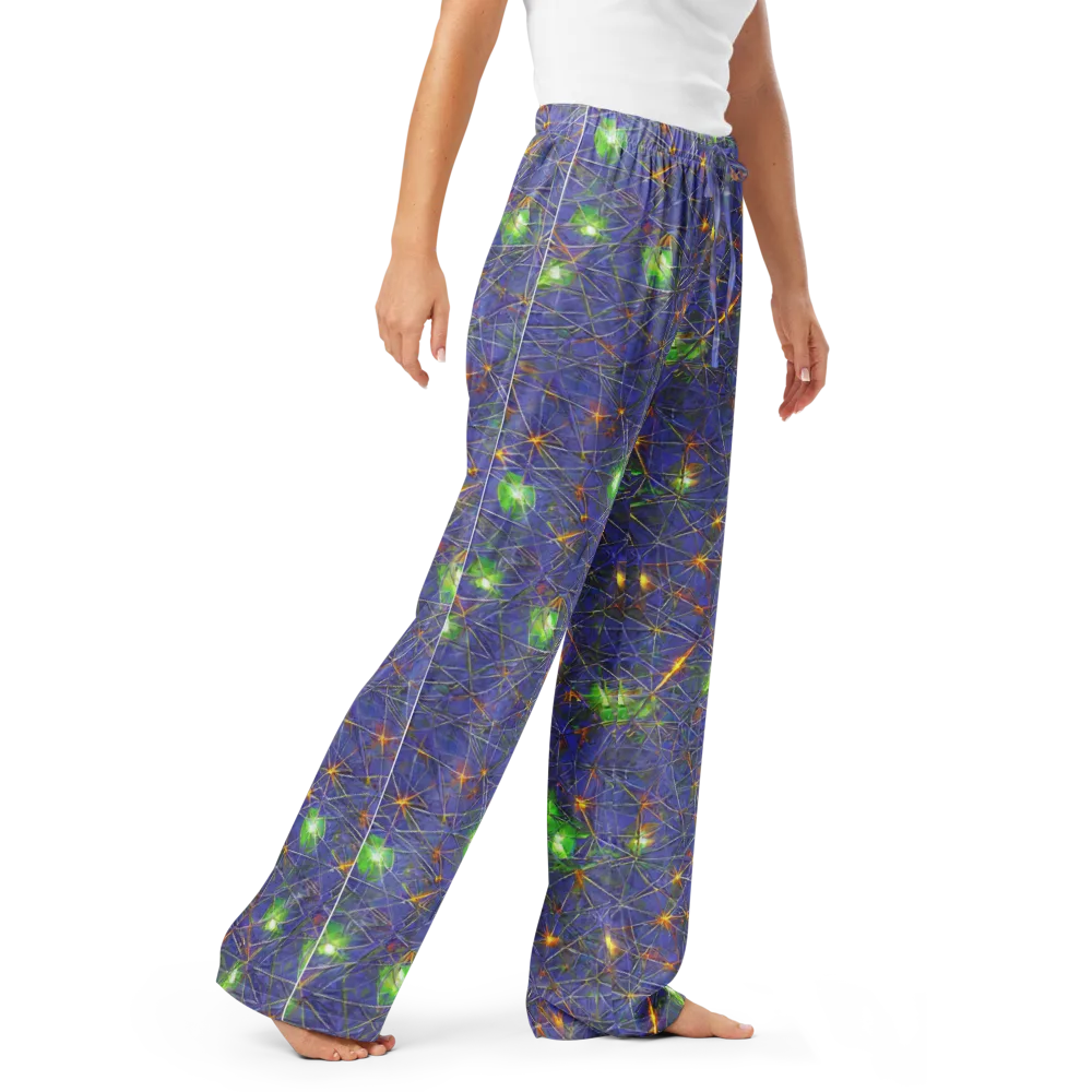 Violet Voltage on Women's Pajama Pants — Right Front