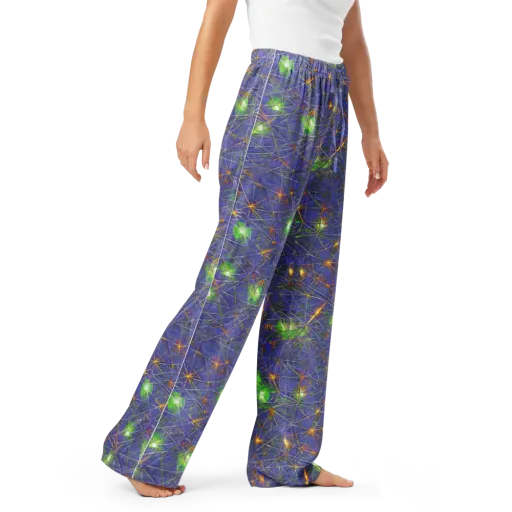 Violet Voltage on a Women's Pajama Pants