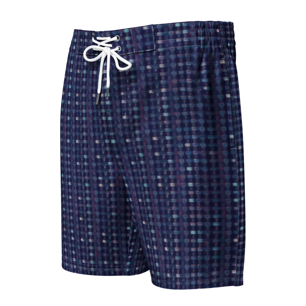Midnight Circuit on Men's Board Shorts — Front